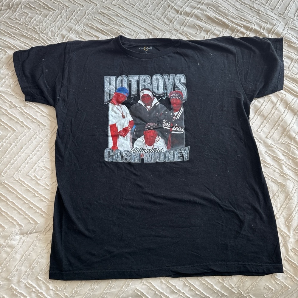 Black Hot Boys Graphic Tee​